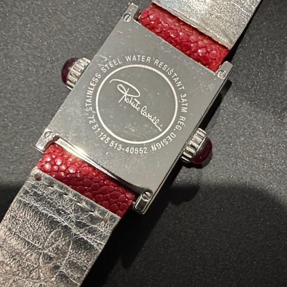 Roberto Cavalli Red and Silver Watch main image 6